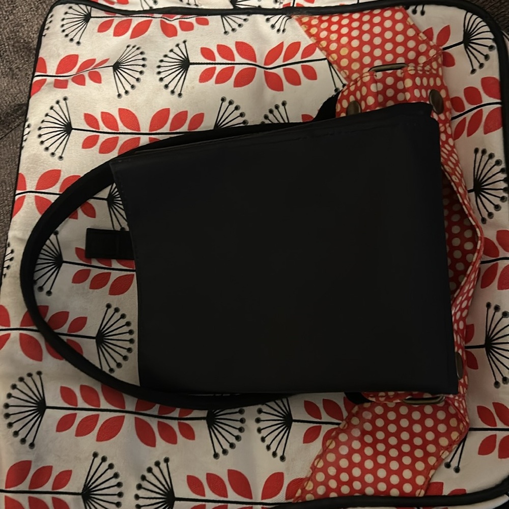 Petunia Pickle Bottom Red, Black, and White Baby Bag - Picture 5 of 5